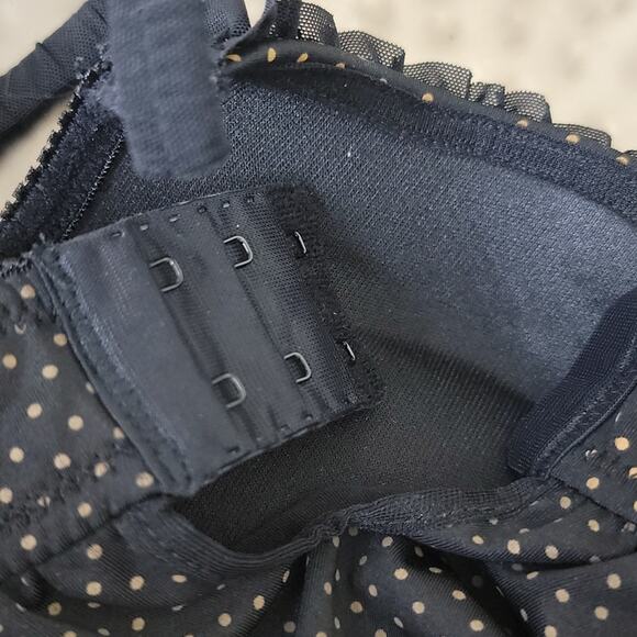 Sophie B Polka Dot Babydoll Slip Womens size S Tan Black - Picture 9 of 12